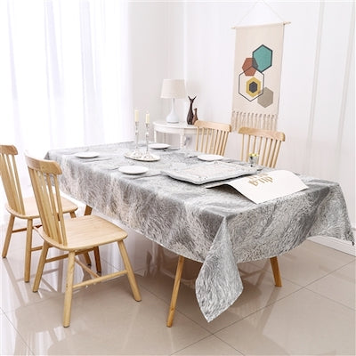 Forest Grey Tablecloth 70"x108"