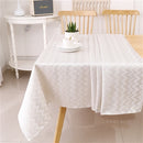 Rectangular gold jacquard zigzag tablecloth