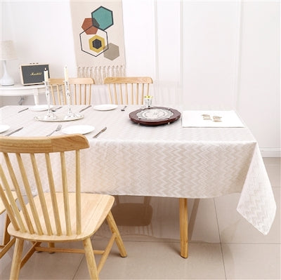 Zigzag Gold Tablecloth 70"x144"